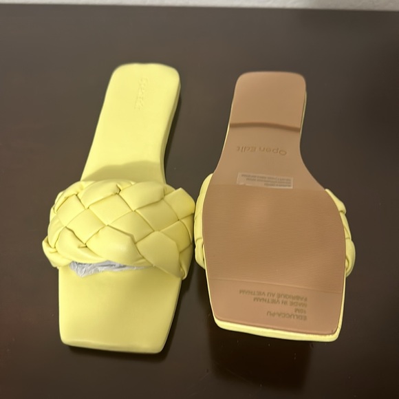 Yellow Slip on Sandals - Picture 2 of 2